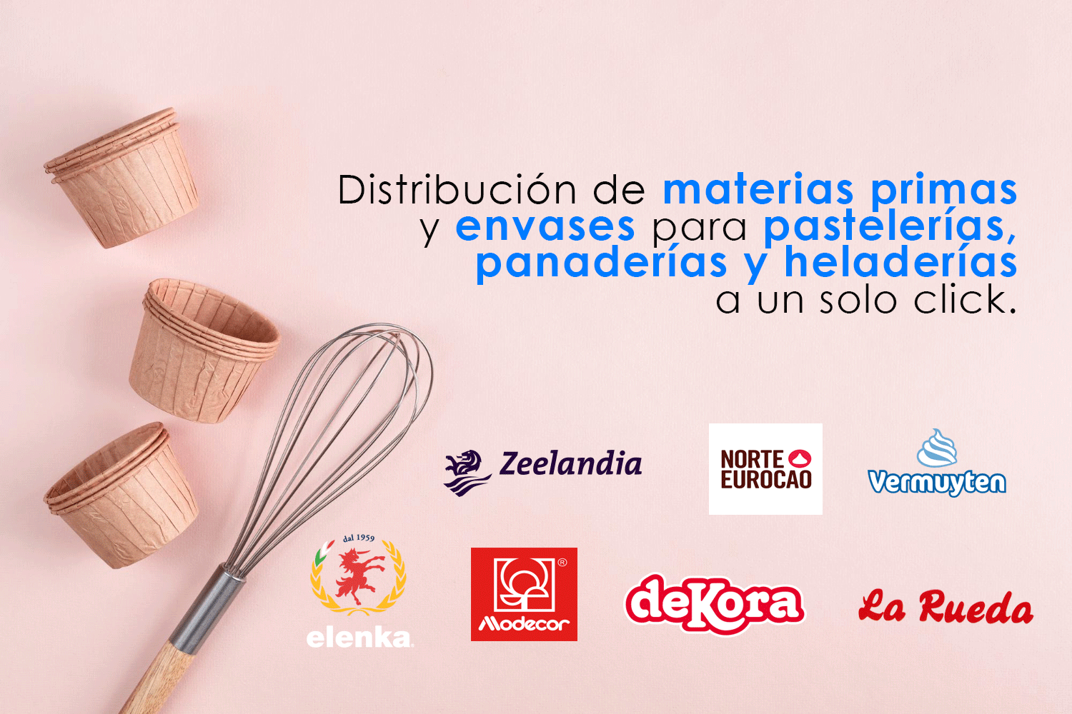 Distribución de materias primas y envases para pastelerías, panaderías y heladerías